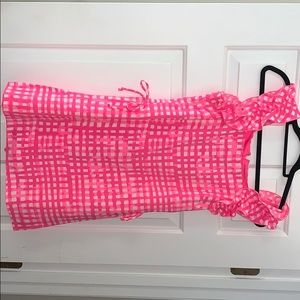 Lilly Pulitzer Gingham pink Romper
